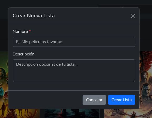 Crear lista de películas
